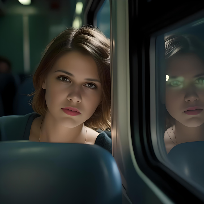 White train to the desert